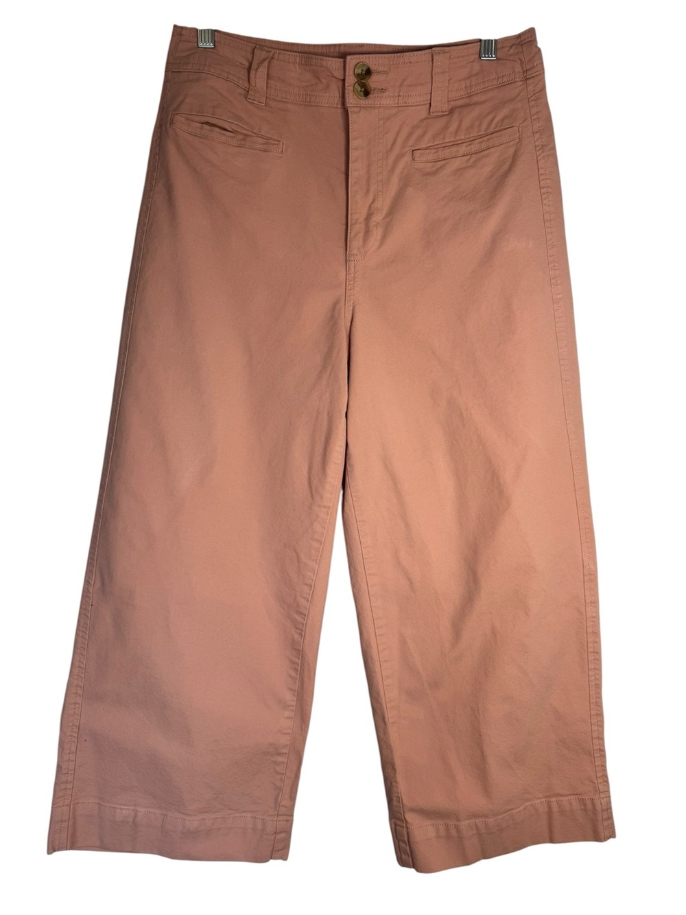 a new day Peachy Pink Stretch Wide-Leg Cropped Size 8 Pants